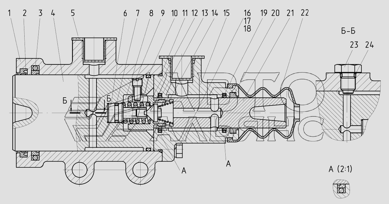 Превью схемы Гидроусилитель МТЗ-3522