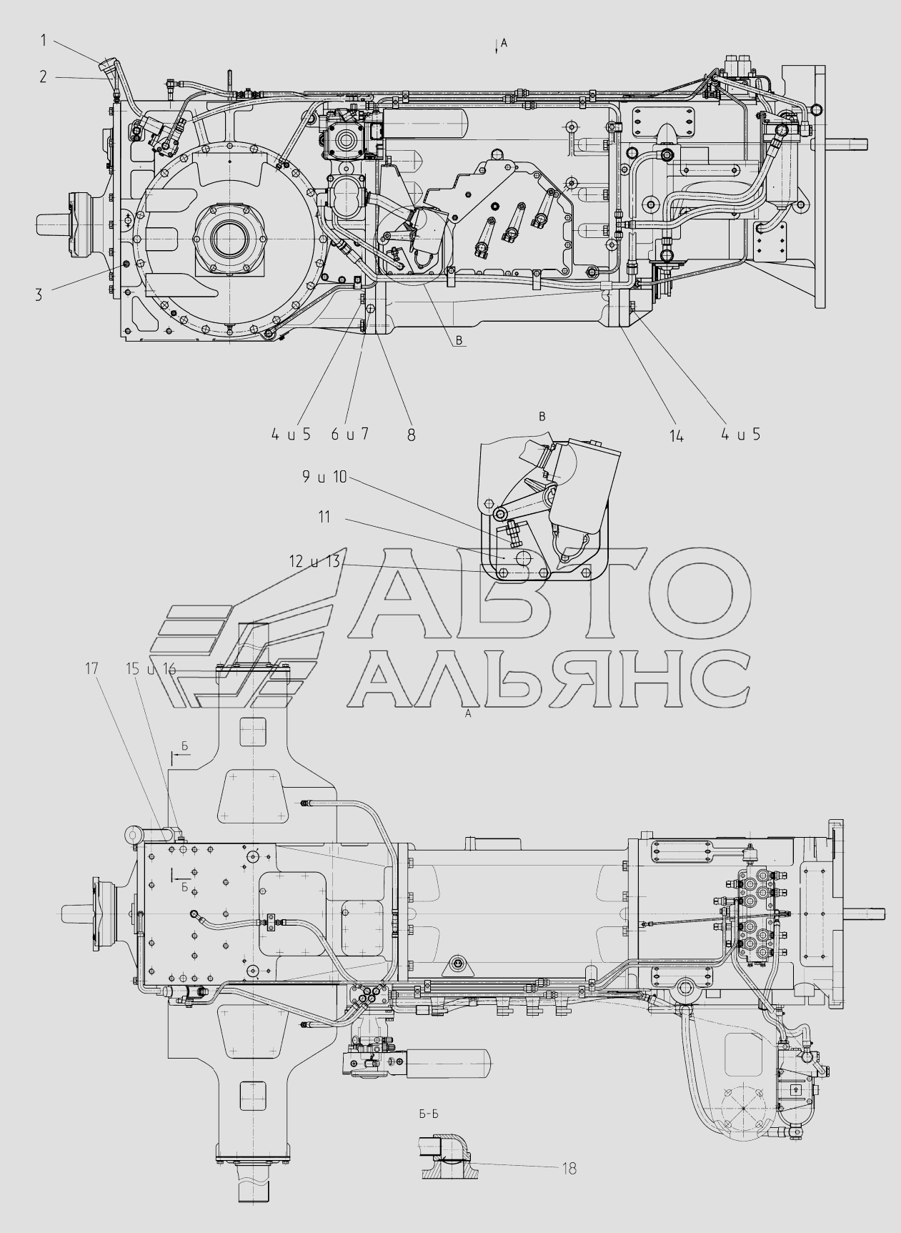 Превью схемы Трансмиссия МТЗ-3522